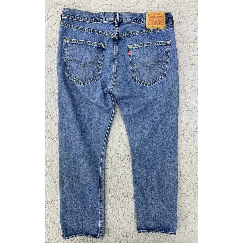Levi's 501 Jeans‎ Blue Straight Leg Button Fly / Men's 33x32